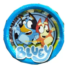  Cachorros Bluey Bingo Bandit Paq 40 Platos Pasteleros 18cms