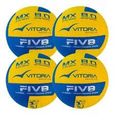 Kit 4 Bolas Volei Oficial Vitoria Mx 8.0 Pro Macia