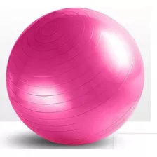 Bola Pilates Yoga Musculação Ginástica 65 Cm C/ Bomba 150kg Cor Rosa