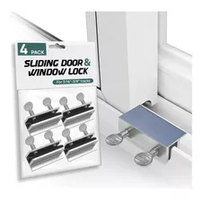 4 Trabas De Seguridad Puerta/ventana Corrediza De Aluminio 