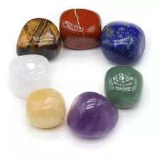 Pedras 7 Chakras Kit Equilíbrio Reiki Terapias