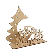 Centro De Mesa Pino Navideño Porta Esfera Mdf 3mm 20 Pzs