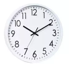 Relógio De Parede Redondo Plástico Basic 30,5 X 4 Cm