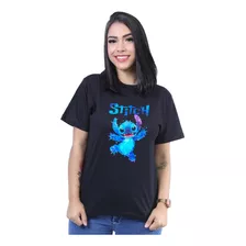 Lilo E Stitch Camisa Animação Infantil Blusa 100% Algodão