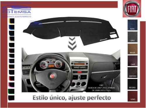 Cubretablero Aut. (colores) Fiat Strada 2008 A 2013, Ft3-g Foto 2