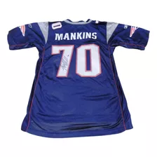 Jersey Patriotas Nueva Inglaterra Firmado Logan Mankins Nfl