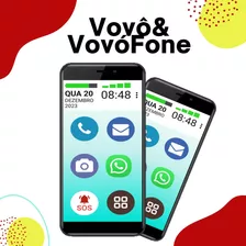 Smartphone Do Idoso Vovofone 4g 32gb Tela 6.0 Zap Face Insta