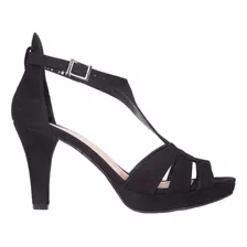 Sandalias Tacones Altos De Zapatillas Mujer Yaeli Negro 7782