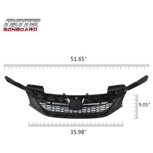 Fit For 16-17 Honda Accord Sport Style Front Bumper Gril Oad Foto 2