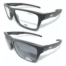 Hb Armação Óculos P/ Grau Clip-on Polarizado Original Hb Nf