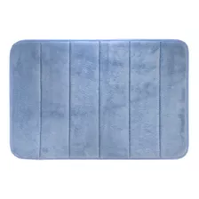 Kit 2 Tapetes De Banheiro Antiderrapante Soft 60x40cm Cor Az Cor Azul