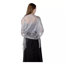 Elegante Vestido De Noche Bordado, Chal De Fiesta, Para Muje