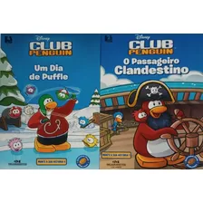 Kit Livro Disney Club Penguin Com Os Volumes 01 E 04