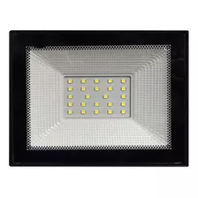 Foco Led Liper 30w Luz Fría Para Interior Y Exterior Carcasa Negro Luz Negro