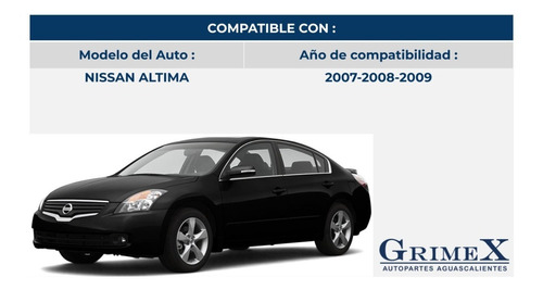 Faro Nissan Altima Sedan 2007-07-2008-2009-09 Negro Tyc Ore Foto 4