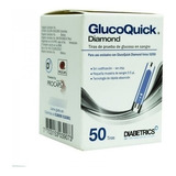 50 Tirillas Glucoquick Gd50 Diamond Prueba De Glucosa Sangre