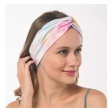Boho Stretch Headbands Set For Women, Bohomian Tie Dye Knott