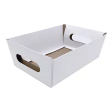 Cesta De Papelão Para Kits De Presente E Café Da Manhã 20un Cor Branco