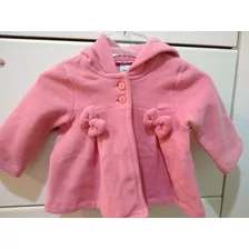 Saco Tapado Beba Rosa. Talle 6 Meses