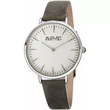 August Steiner Grained Clear Women's Watch - Quartz Movement