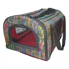 Bolso Semi Rígido Perro Gato Apto Avion 42x28x24 + Comedero