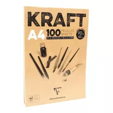 Bloco De Papel Kraft Clairefontaine A4 - 100 Folhas