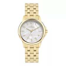 Relógio Technos Feminino Boutique Dourado - 2035mxe/1b Cor Do Fundo Branco