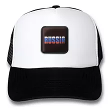 Gorra Gorro Trucker Pais Bandera Rusia Letras Ban1