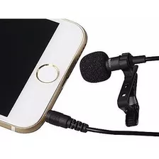 Microfone Lapela Clip Condensador Carllte Apple Smartphone