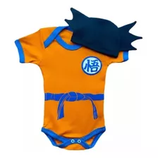 Body Bebe Goku Tematico / Mesversario Fantasia 