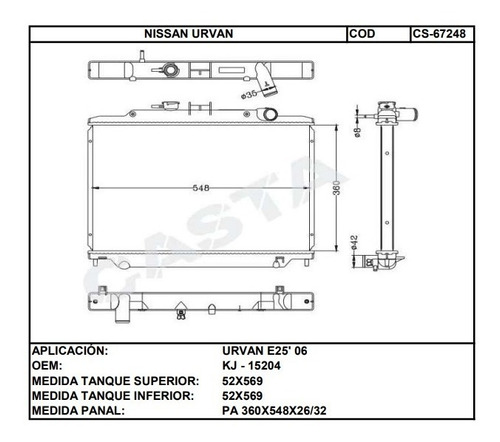 Tanque Plstico Inferior Nissan Urvan 3.0 (cod:cs-67248) Foto 2