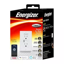 Energizer Connect Inteligente En La Pared Con Puerto Usb, Co