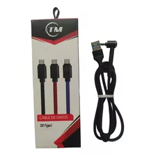 Cable De Datos Tipo C Tm Carga Rapida 3.5a 1metro