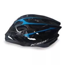 Capacetes Mtb Super Leve Aro 29 Uso Adulto Cor Preto C/ Azul Tamanho M