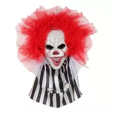 Hallowen Decoracion Payaso Cara It Pared Fiestas Terror Color Blanco