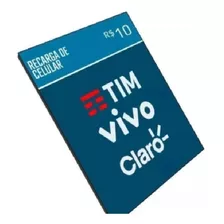 Recarga Celular Crédito Online Tim Claro Vivo R$ 10,00