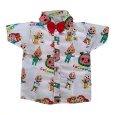Camisa Cocomelon Infantil Social Festa Menino