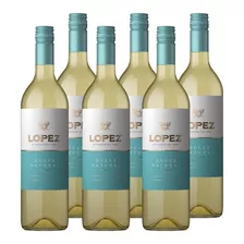 Vino Blanco Lopez Dulce Natural. 6u X 750ml De Bodegas Lopez Variedad Torrontes, Moscatel Y Viognier