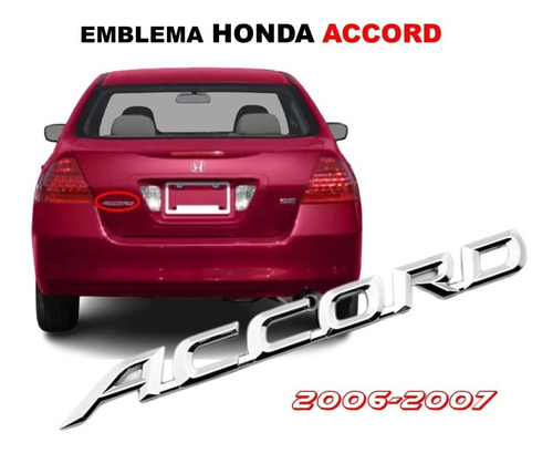  2006 -2007 Emblema Honda Accord Foto 4