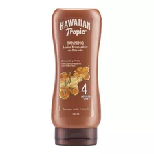 Loción Bronceadora Hawaiian Tropic Tanning Fps4 X 240 Ml