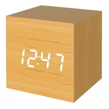 Reloj Despertador Digital Madera Tl120 - Malik