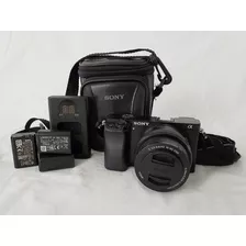 Kit Câmera Sony Alpha A6000 + Lente 16-50mm F/3.5-5.6 Oss