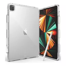 Estuche Funda | Ringke Fusion | Para Apple iPad Pro 12.9 Pulgadas | 6 Y 5 Generación | Color Claro / Transparente | Soporte De Lápiz | Protección Antichoque | Acabados Premium