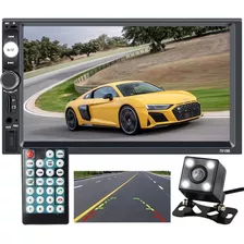 Estereo Doble Din Auto Pantalla Tactil Camara Retroceso Kit