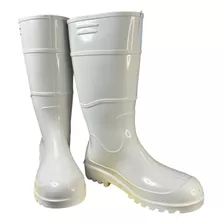 Bota De Pvc Branca Cano Longo S/forro Work Flex Ca 39204