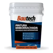 Tinta Emborrachada Bautech Paredes Telhas Muros 20kg Branco 