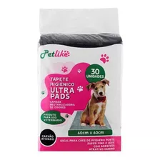 Tapete Higienico Petlike Ultra Pads Carvão Ativado 60x60cm