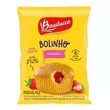 Bolinho Baunilha Recheado Morango C/14un 40g - Bauducco