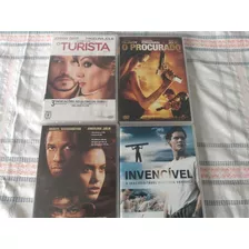 4 Dvd Angelina Jolie O Procurado + O Turista + Invencivel+ 1