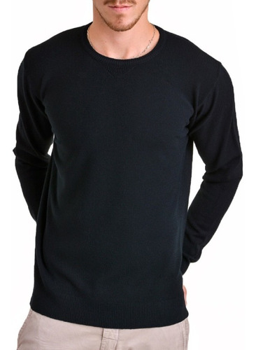 Sweater Básico Hombre Cuello Redondo Saco Fino Pullover